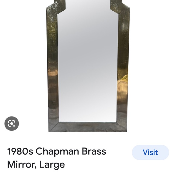 1981 SOLID BRASS BEVELED CHAPMAN MIRROR - Picture 1 of 1